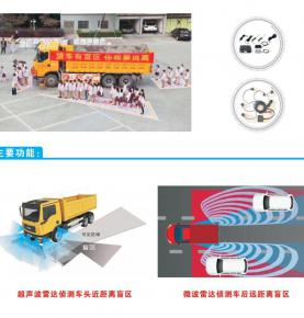 Upgraded version of Blind Spot Detection system(microwave radar and ultrasonic radar)