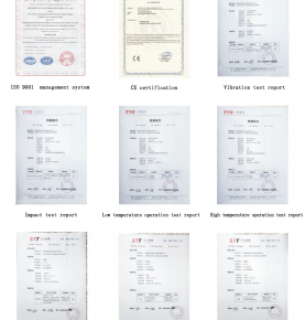 Certificate and test report